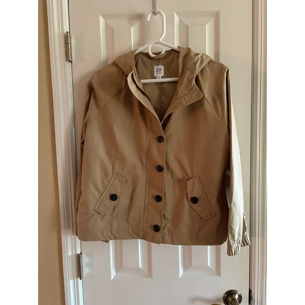 Gap Kids Rain Coat Khaki NEW